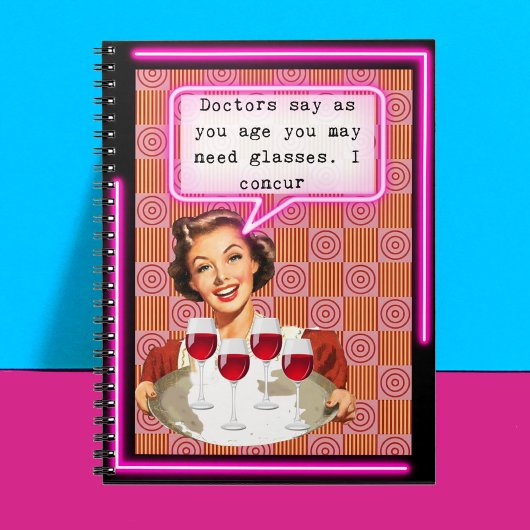 Funny Notebook Journal Best Friend Gift "Glasses"