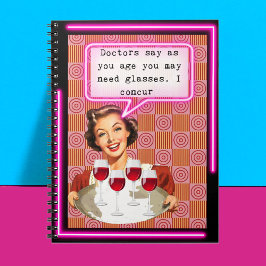 Funny Notebook Journal Best Friend Gift "Glasses" Notitieboek