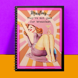 Funny Notebook Journal Best Friend Gift "Martinis" Notitieboek