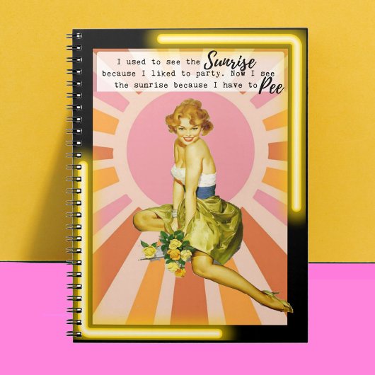Funny Notebook Journal Best Friend Gift "Sunrise"
