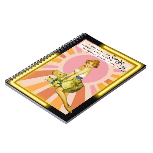 Funny Notebook Journal Best Friend Gift "Sunrise" (Côté gauche)