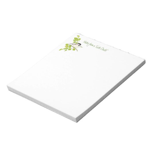Funny Notes van Cute Chick, Chickadee, bird Notitieblok (Gedraaid)