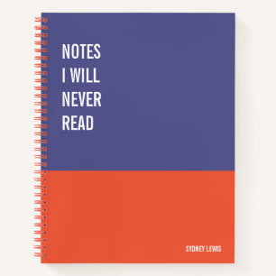 Funny Notitieboek, Humoureus Writers Pad Journal, Notitieboek