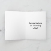 Funny Nouveau Papa Félicitations Carte de voeux (Intérieur)