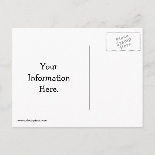 Funny Nouvelle carte postale Faire-part adresse (Dos)