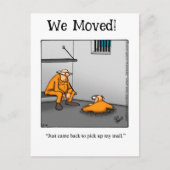 Funny Nouvelle carte postale Faire-part adresse (Devant)