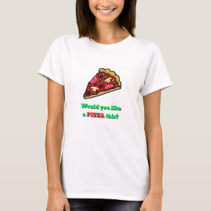Funny Novelty A PIZZA deze kerstcadeau T-shirt