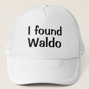 Funny Novelty Baseball I FOUND WALDO Trucker Pet