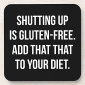 Funny Novelty Humor - Sluiting is luten gratis Bier Onderzetter (Voorkant)