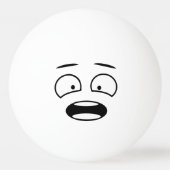 Funny Novelty Scared Face Emoji Pingpongballen (Voorkant)