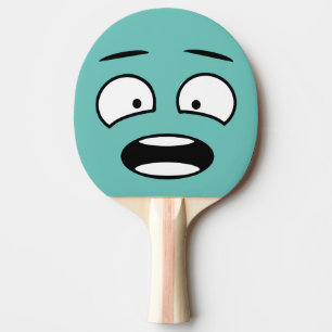 Funny Novelty Scared Face Emoji Tafeltennisbatje