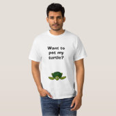 Funny Novelty Summer Fun wil m'n TURTLE T-S bedele T-shirt (Voorkant volledig)