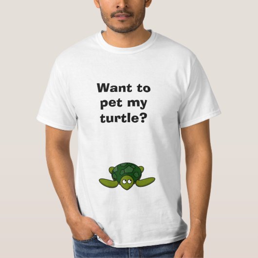 Funny Novelty Summer Fun wil m'n TURTLE T-S bedele T-shirt (Voorkant)