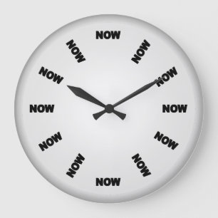 Funny Now Clock Grote Klok