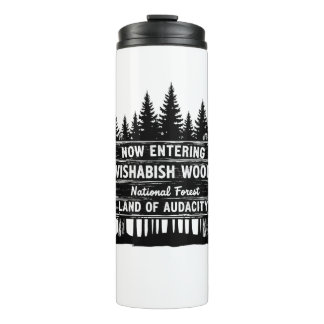 Funny Now Entering I Wishabish Woods Forest Audaci Thermosbeker