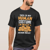 Funny Nugget Lover Human Costume Funny Chicken Nug T-shirt (Voorkant)