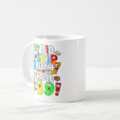 Funny Number Day Maths Mug | 7 8 9 Joke (Devant gauche)