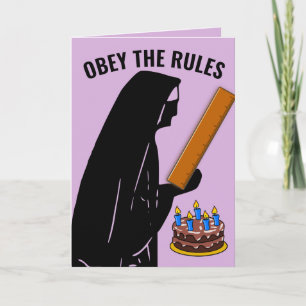 FUNNY NUN CATHOLIC BIRTHDAY OBEY WENSKAARTEN KAART