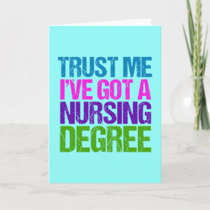 Funny Nurse Afstuderen Kaart