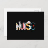 Funny Nurse Briefkaart (Voorkant / Achterkant)