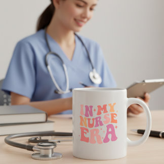 funny nurse coffee mug in my nurse era