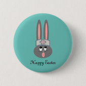 Funny Nurse Easter Bunny Button (Voorkant)