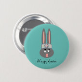 Funny Nurse Easter Bunny Button (Voorkant /achterkant)