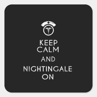 Funny Nurse Florence Nightingale Nurse Gift RN Vierkante Sticker