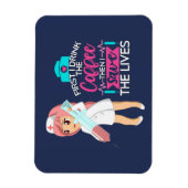 Funny Nurse Gezegde met Big Hypodermic Needle Magneet (Verticaal)