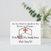 Funny Nurse Gifts Briefkaart (Staand voorkant)