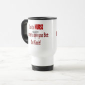 Funny Nurse Gifts Reisbeker (Voorkant links)
