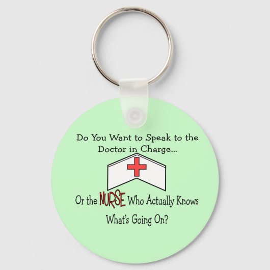 Funny Nurse Gifts Sleutelhanger (Voorkant)