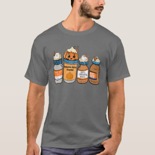 Funny Nurse Halloween Pumpkin Spice Propofol Ativa T-shirt