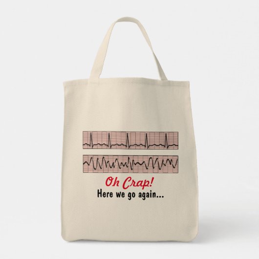 Funny Nurse Humor Canvas tas (Achterkant)