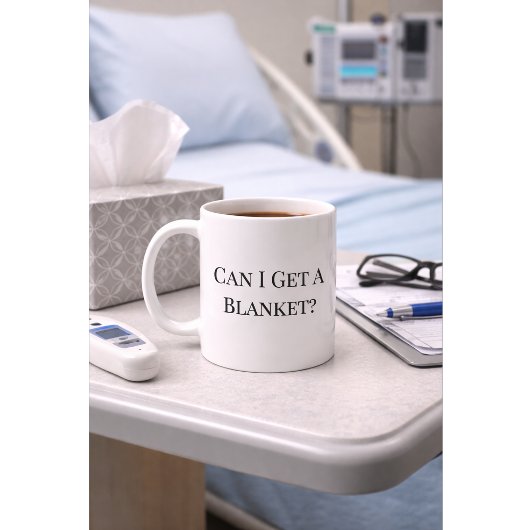 Funny Nurse Mug “Can I Get a Blanket” Custom Name
