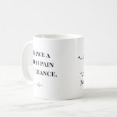 Funny Nurse Mug “High Pain Tolerance” Custom Name (Devant gauche)