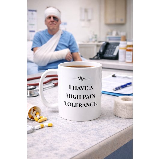 Funny Nurse Mug “High Pain Tolerance” Custom Name