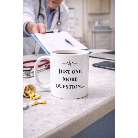Funny Nurse Mug “One More Question” Custom Name