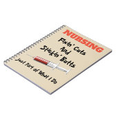 Funny Nurse Notebook Notitieboek (Linkerzijde)