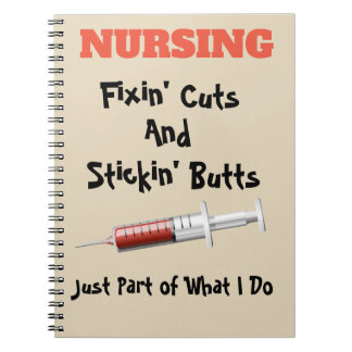 Funny Nurse Notebook Notitieboek