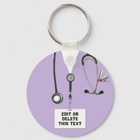 Funny Nurse Novelty Gift Sleutelhanger (Voorkant)
