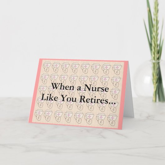 Funny Nurse Retirement Kaart (Voorkant)