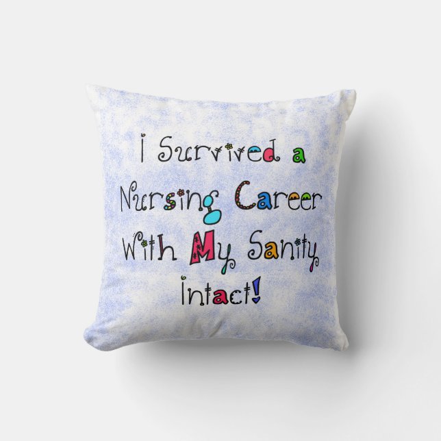 Funny Nurse Retirement Pillow Kussen (Voorkant)