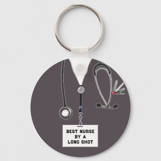 Funny Nurse Sleutelhanger (Voorkant)