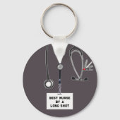 Funny Nurse Sleutelhanger (Achterkant)