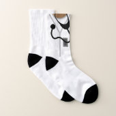 Funny Nurse Stethoscope Scrub Top Custom Sokken (Paar)