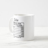 Funny Nurse Valeur nutritive Cadeau Café Mug (Devant gauche)
