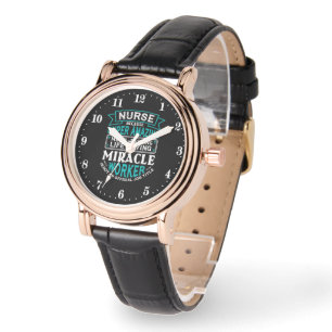 Funny Nurse word art Horloge