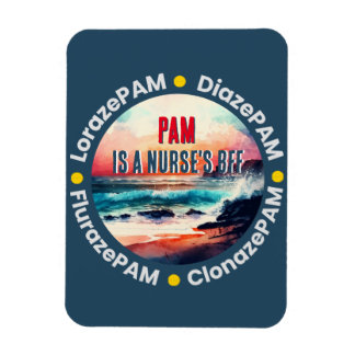 Funny Nurse's BFF - PAM Lorazepam Diazepam Magneet