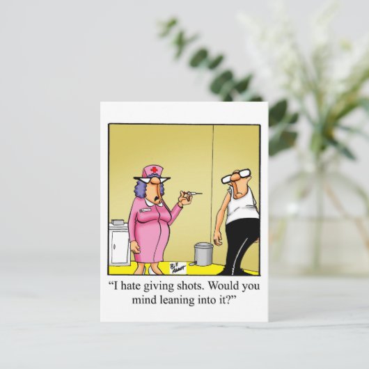 Funny Nurses's Day Humor Briefkaart (Staand voorkant)